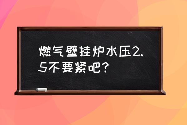 壁挂炉一般水压在多少 燃气壁挂炉水压2.5不要紧吧? 壁挂炉一般水压在多少 燃气壁挂炉水压2.5不要紧吧?