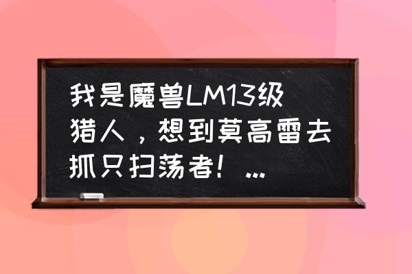 黑海岸精灵猎人有哪些宝宝 我是魔兽LM13级猎人,想到莫高雷去抓只扫荡者!(高手进)? 黑海岸精灵猎人有哪些宝宝 我是魔兽LM13级猎人,想到莫高雷去抓只扫荡者!(高手进)?